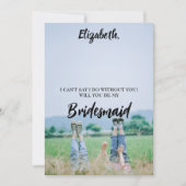 Will You Be My Bridesmaid Photo Proposal Card Aankondiging (Voorkant)