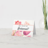 Will you be my Bridesmaid proposal card Kaart (Voorkant)