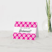 Will you be my Bridesmaid proposal card Kaart (Voorkant)