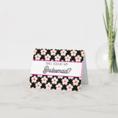 Will you be my Bridesmaid proposal card Kaart (Voorkant)