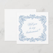 Will You Be My Bridesmaid Proposal Invitation Card (Voorkant / Achterkant)