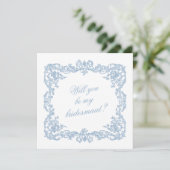Will You Be My Bridesmaid Proposal Invitation Card (Staand voorkant)