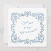 Will You Be My Bridesmaid Proposal Invitation Card (Voorkant)