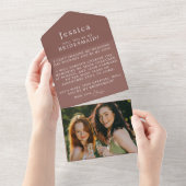 Will You Be My Bridesmaid Proposal Letter Photo All In One Uitnodiging (Afscheurbaar)