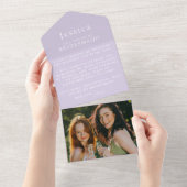 Will You Be My Bridesmaid Proposal Letter Photo All In One Uitnodiging (Afscheurbaar)