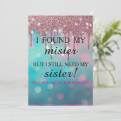 Will you be my bridesmaid? Rose Gold Dripping Invi Kaart (Staand voorkant)