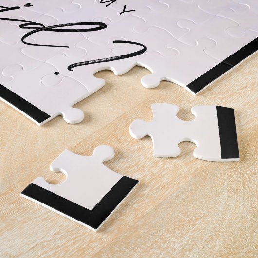 Will You Be My Bridesmaid? Trendy Script Photo Legpuzzel (Zijkant)