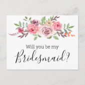 will you be my bridesmaid? uitnodiging briefkaart (Voorkant)