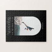 Will you be my Bridesman Minimal Photo Black Arch Legpuzzel (Horizontaal)