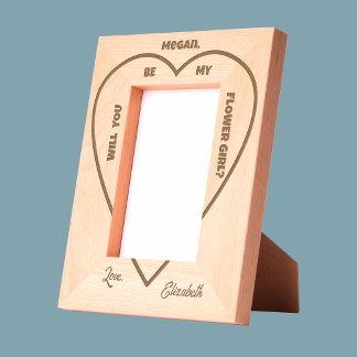 Will You Be My Flower Girl Frame Gegraveerde Lijstjes