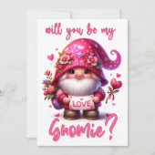 Will You Be My Gnomie - Valentijnsdag Kaart (Voorkant)