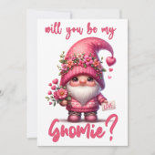 Will You Be My Gnomie - Valentijnsdag Kaart (Voorkant)