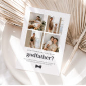 Will You Be My Godfather 4 Photo Proposal Card Kaart
