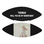 Will You Be My Godfather Godparent Proposal Men American Football (Panelen)