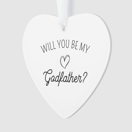 Will You Be My Godfather? leuke geboorteaankondigi Ornament (voorkant)