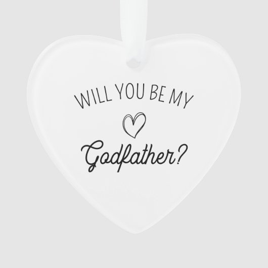 Will You Be My Godfather? leuke geboorteaankondigi Ornament (voorkant)