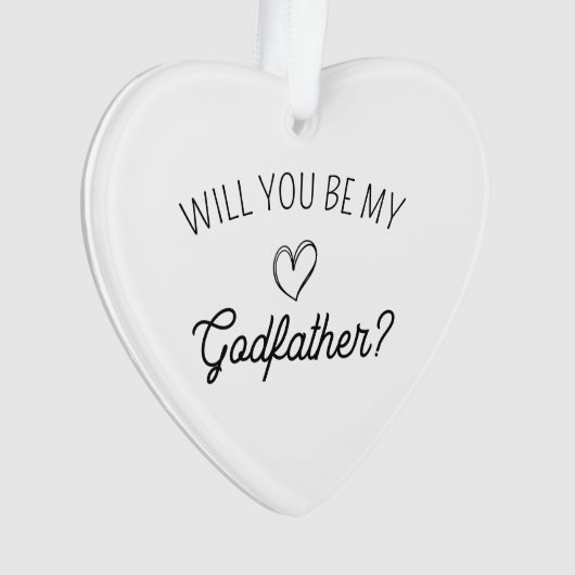 Will You Be My Godfather? leuke geboorteaankondigi Ornament (voorkant)