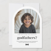 Will You Be My Godfathers Arch Photo Proposal Kaart (Voorkant)