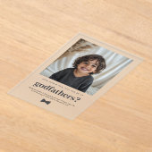 Will You Be My Godfathers Photo Proposal Acryl Uitnodigingen (Laagn)