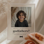 Will You Be My Godfathers Photo Proposal Acryl Uitnodigingen