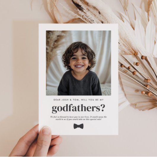 Will You Be My Godfathers Photo Proposal Kaart