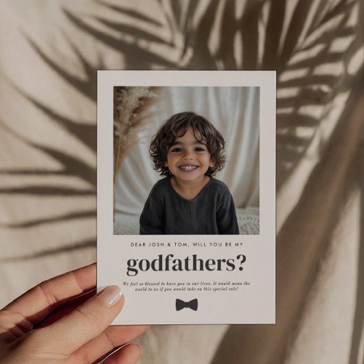 Will You Be My Godfathers Photo Proposal Kaart