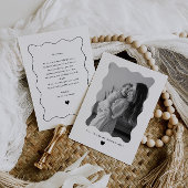 Will You Be My Godmother Wavy Photo Proposal Card Kaart