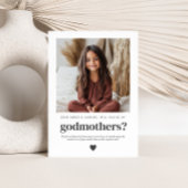 Will You Be My Godmothers Photo Proposal Kaart