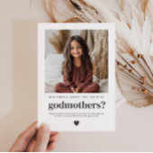 Will You Be My Godmothers Photo Proposal Kaart