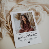 Will You Be My Godmothers Photo Proposal Kaart