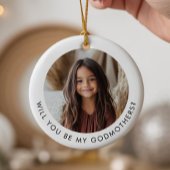 Will You Be My Godmothers Photo Proposal Keramisch Ornament