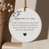 Will You Be My Godparents Photo Proposal Boy Twins Keramisch Ornament