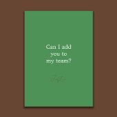 Will You Be My Groomsman Football Theme Card Kaart