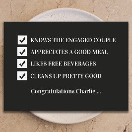 Will You Be My Groomsman Funny Digital Card Kaart