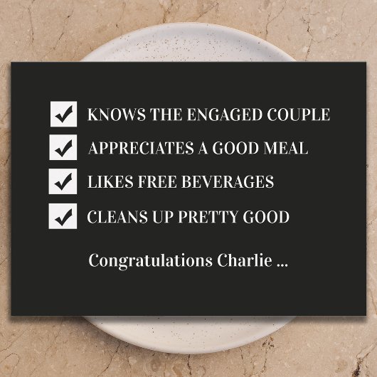 Will You Be My Groomsman Funny Digital Card Kaart