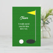 Will You Be My Groomsman Golf Proposal Cards Kaart (Staand voorkant)