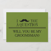 Will you be my Groomsman? Kaart (Voorkant)