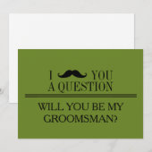 Will you be my Groomsman? Kaart (Voorkant / Achterkant)
