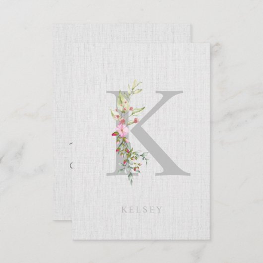 Will You Be My Junior Bridesmaid Delicate Initial (Voorkant / Achterkant)