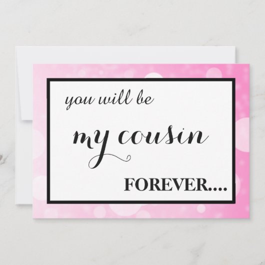 Will you be my junior bridesmaid? invitation kaart (Voorkant)