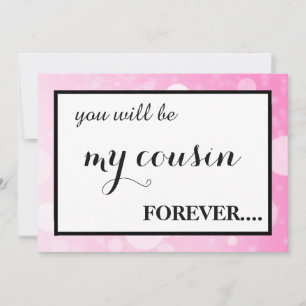 Will you be my junior bridesmaid? invitation kaart
