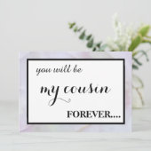 Will you be my junior bridesmaid? invitation kaart (Staand voorkant)