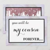 Will you be my junior bridesmaid? invitation kaart (Voorkant / Achterkant)