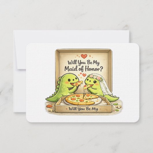 Will you be my maid of honor bridal party proposal kaart (Voorkant)