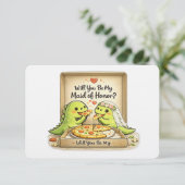 Will you be my maid of honor bridal party proposal kaart (Staand voorkant)