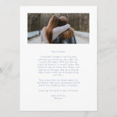 Will you be my Maid of Honor Dusty Blue Photo  (Achterkant)