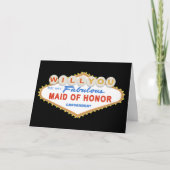 Will You Be My Maid of Honor Las Vegas Teken Kaart (Voorkant)
