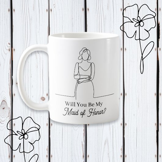 Will You Be My Maid of Honor Proposal Koffiemok
