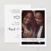 Will You Be My Maid of Honor Quote Photo Proposal (Voorkant / Achterkant)