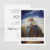 Will You Be My Matron of Honor Photo Proposal (Voorkant / Achterkant)